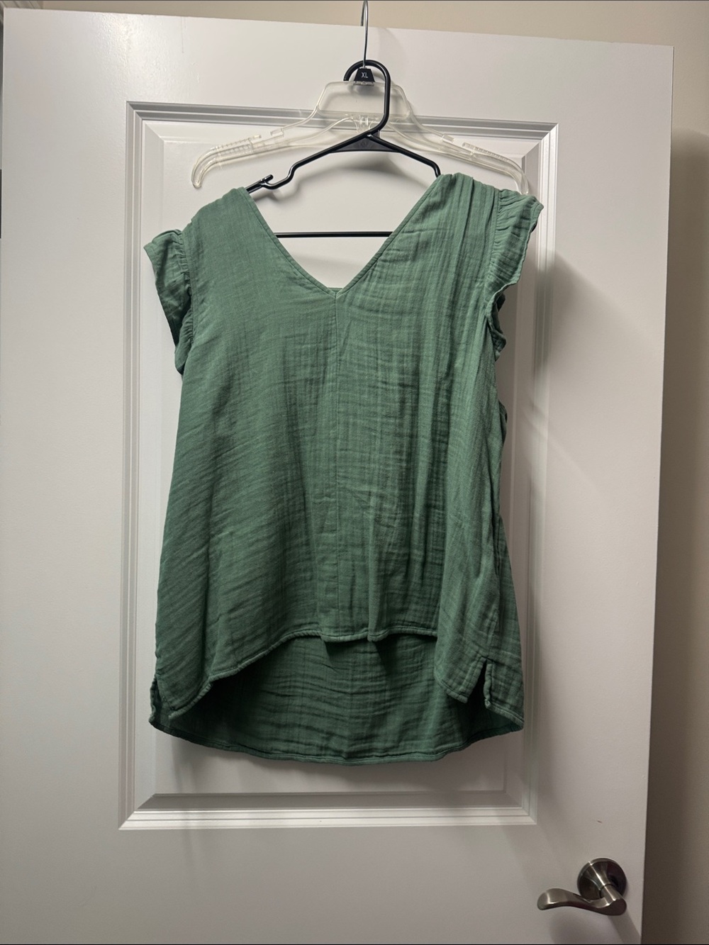 Women’s Green V-Neck Lightweight Top